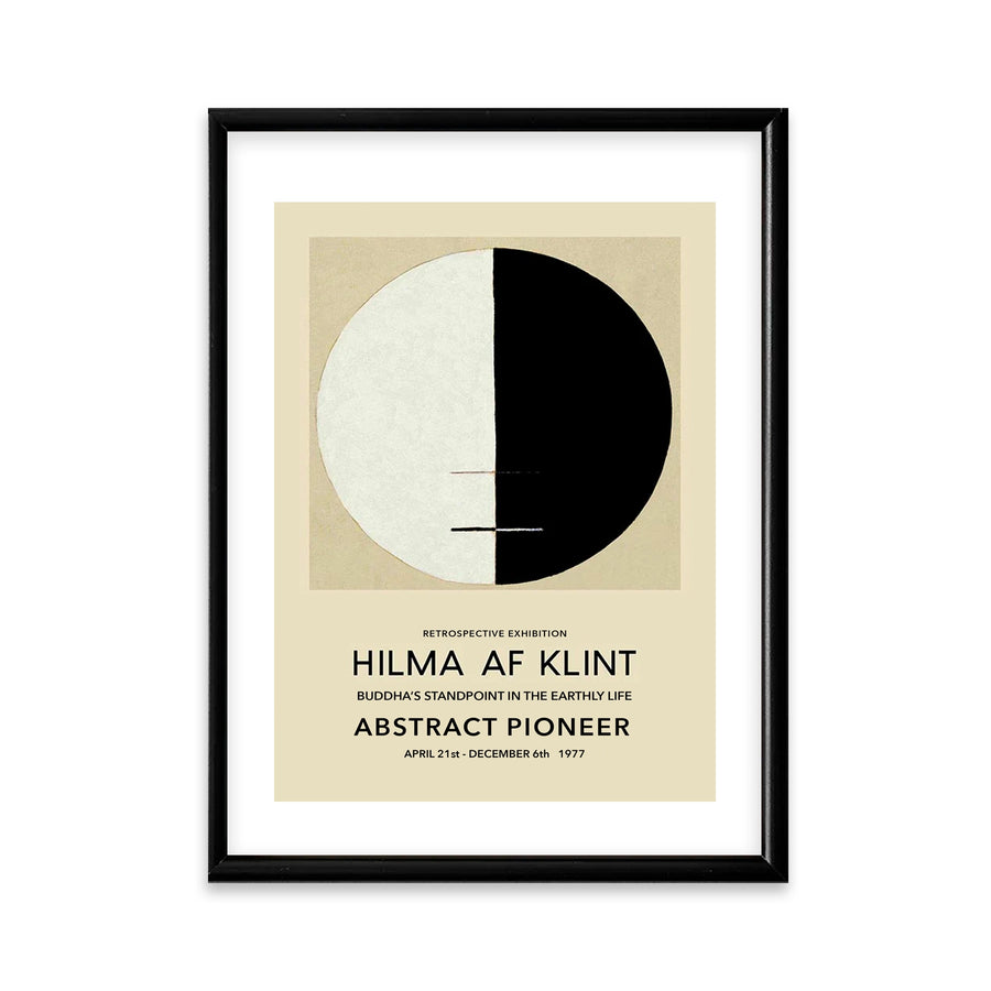 Cuadro con marco de Hilma af Klint abstracto Buddha's standpoint