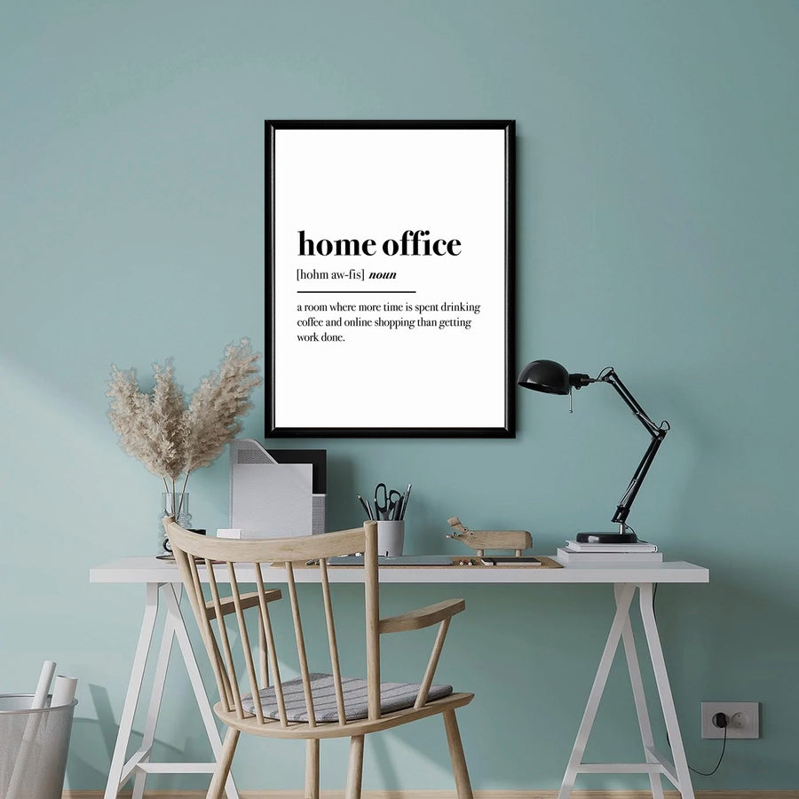 Cuadro decorativo de Home Office