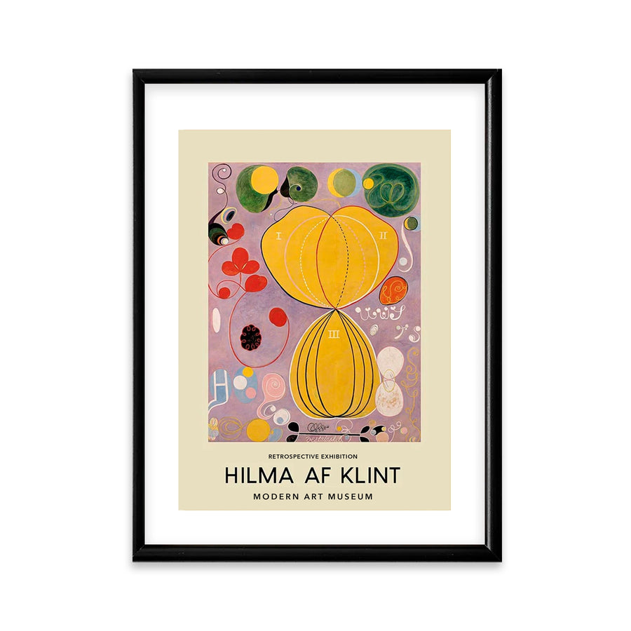 Cuadro decorativo enmarcado de Hilma af Klint - The Ten Largest Nr. 7