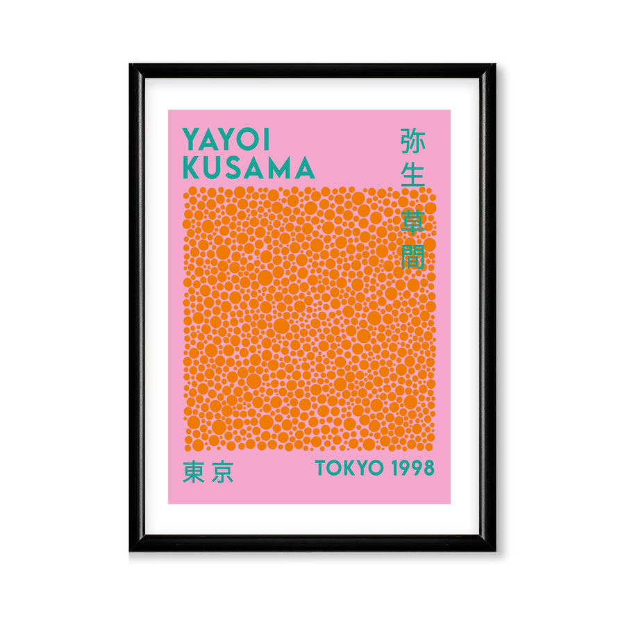 Yayoi Kusama Poster Arte con Marco