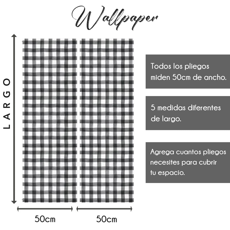 Black Watercolor Grid