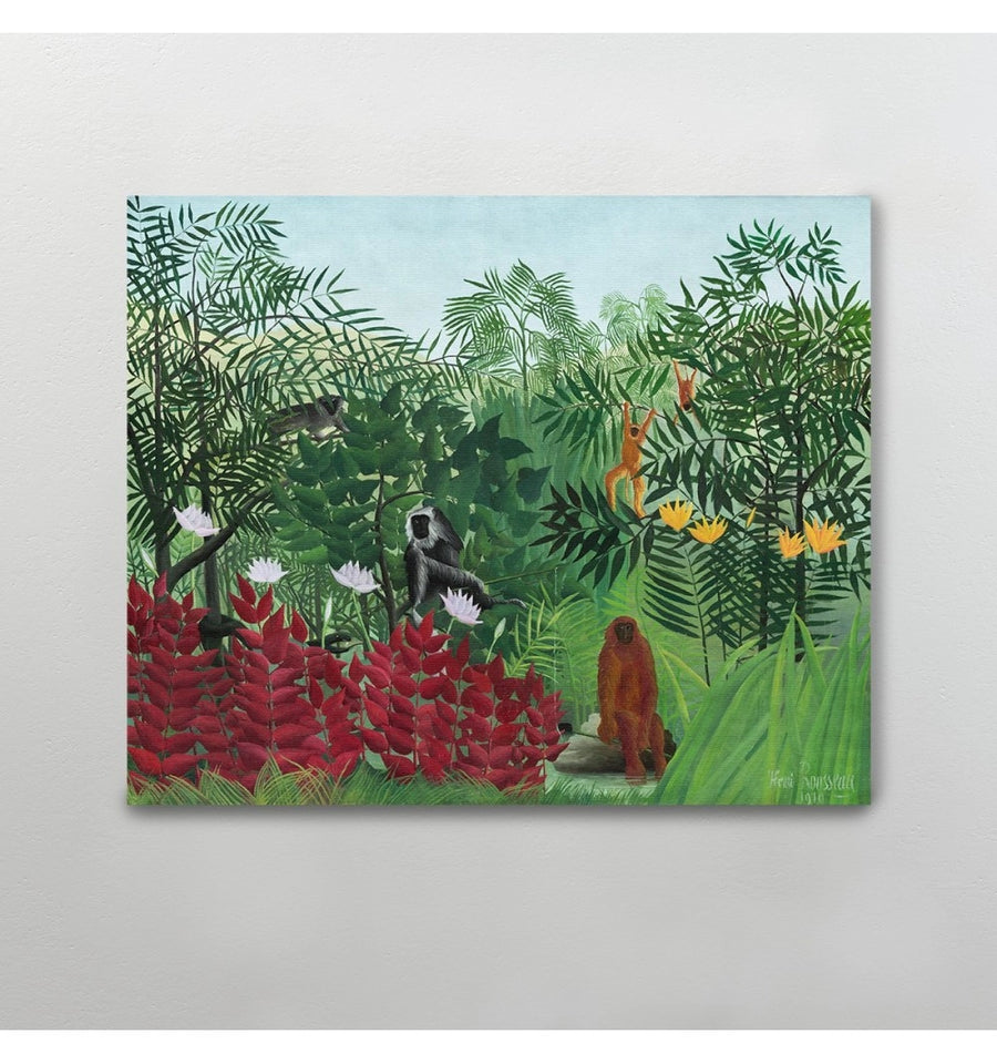 Bosque Tropical con Monos- Henri Rousseau