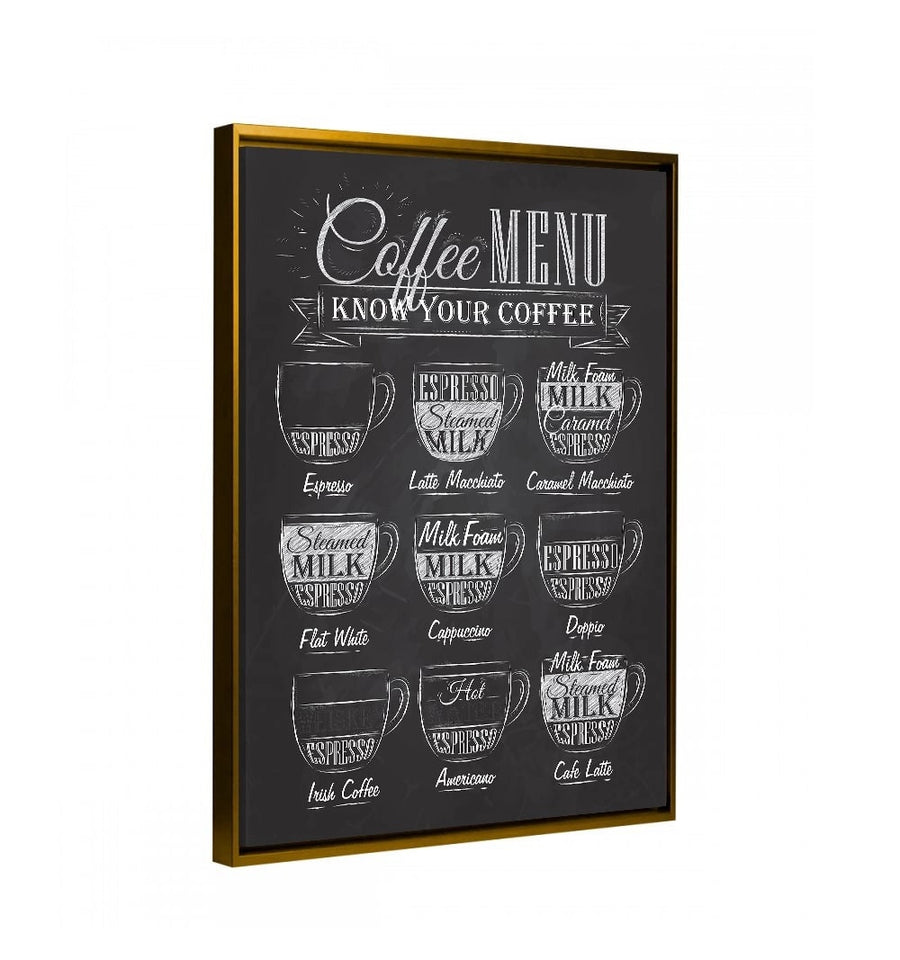 Coffee Menu Pizarra