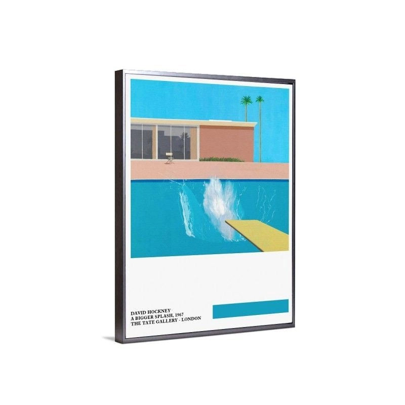 A bigger splash The Tate Gallery - David Hockney cuadro decorativo marco plata