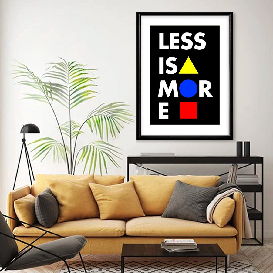 Less is More Bauhaus Cuadro con Marco