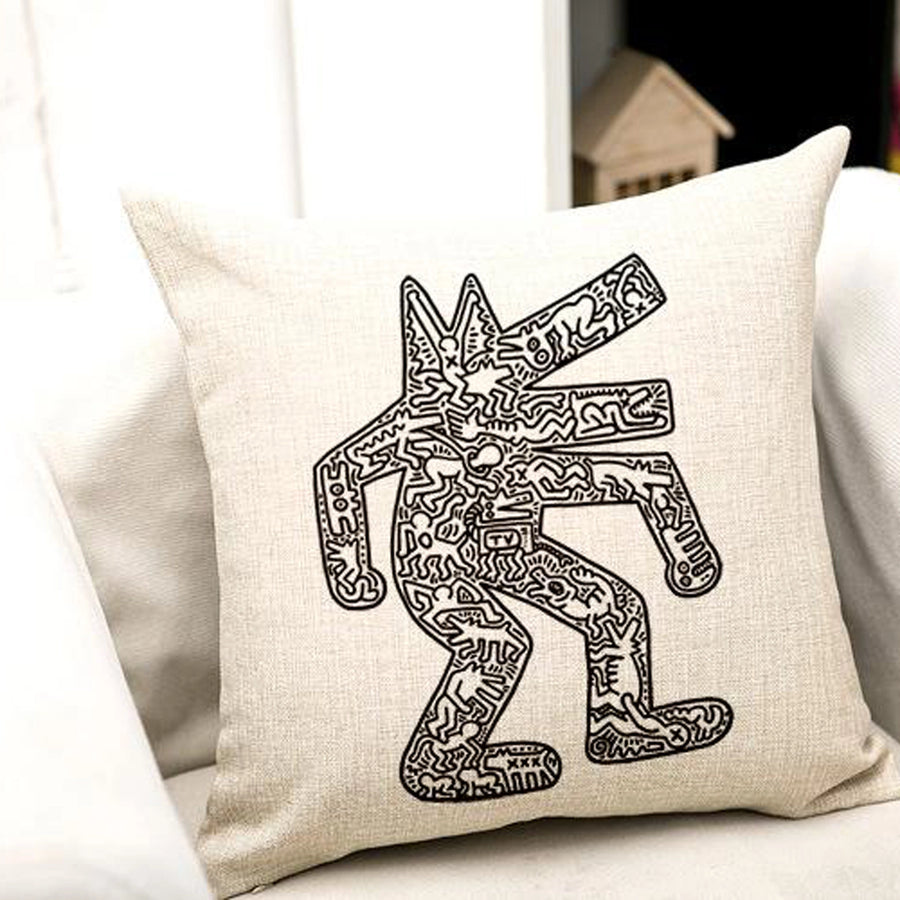 Cojin arte Keith haring Dog