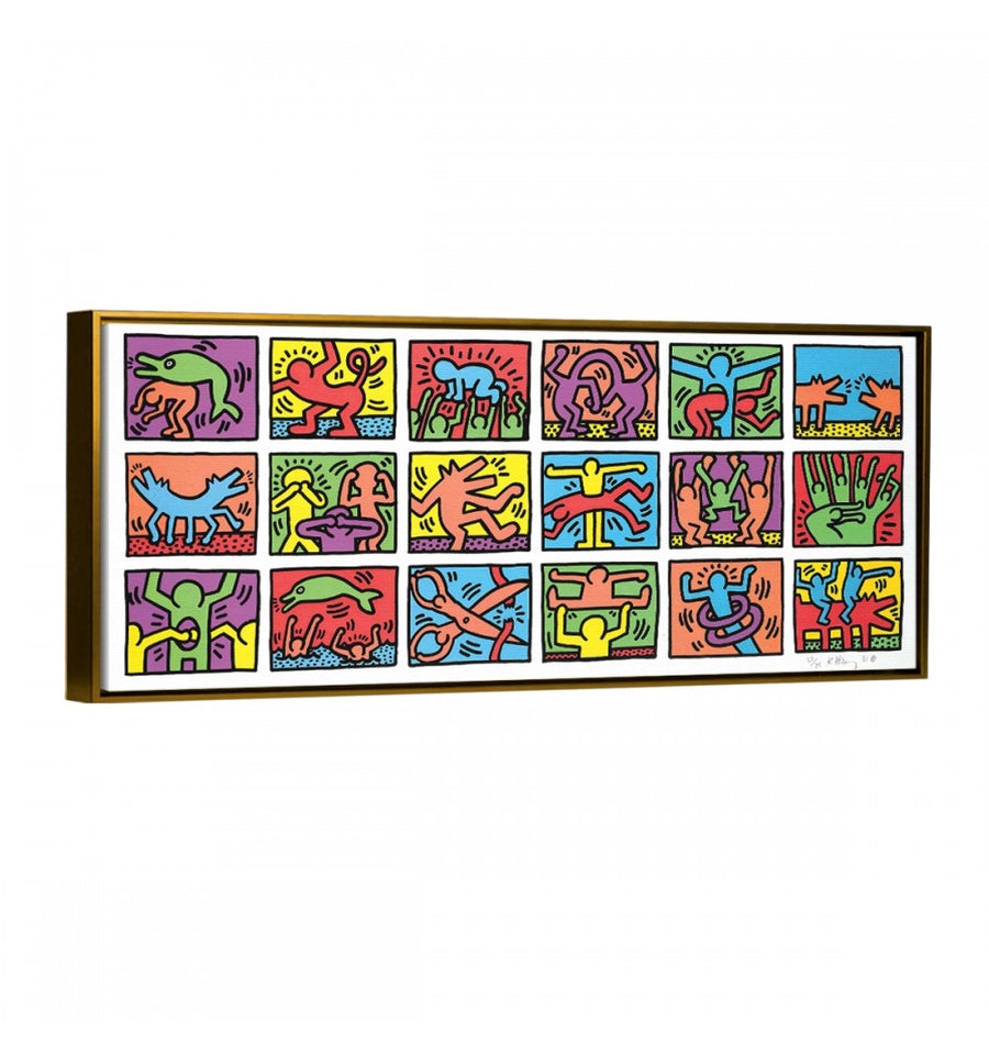 Famiglia - Keith Haring marco dorado