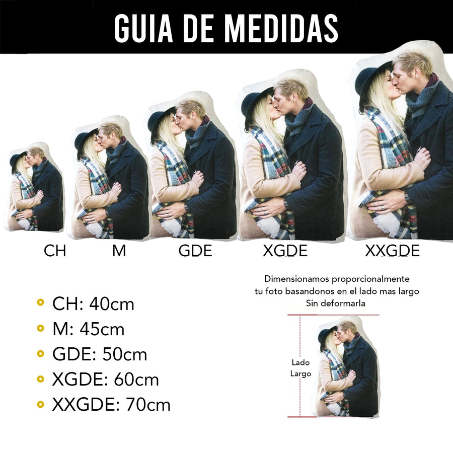 Cojín Foto Silueta Contorno Personas personalizado