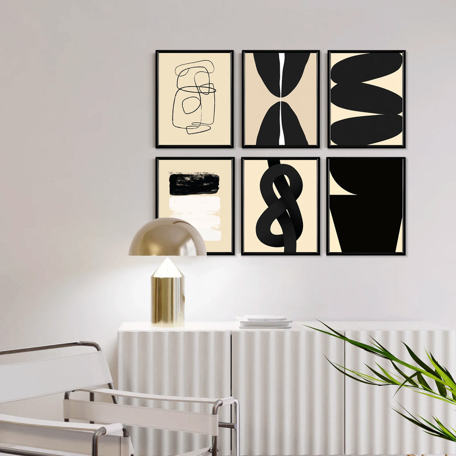 Abstract Modern Art Set de 6