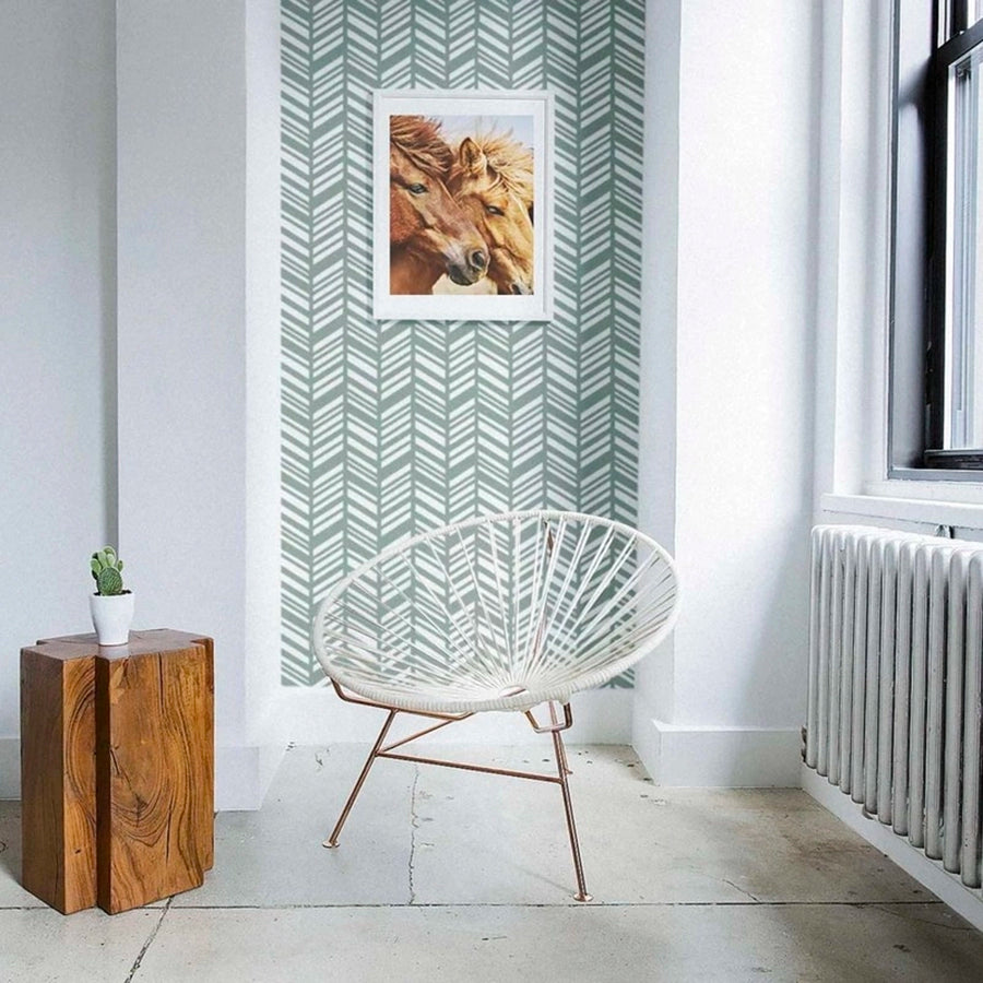 Herringbone Green