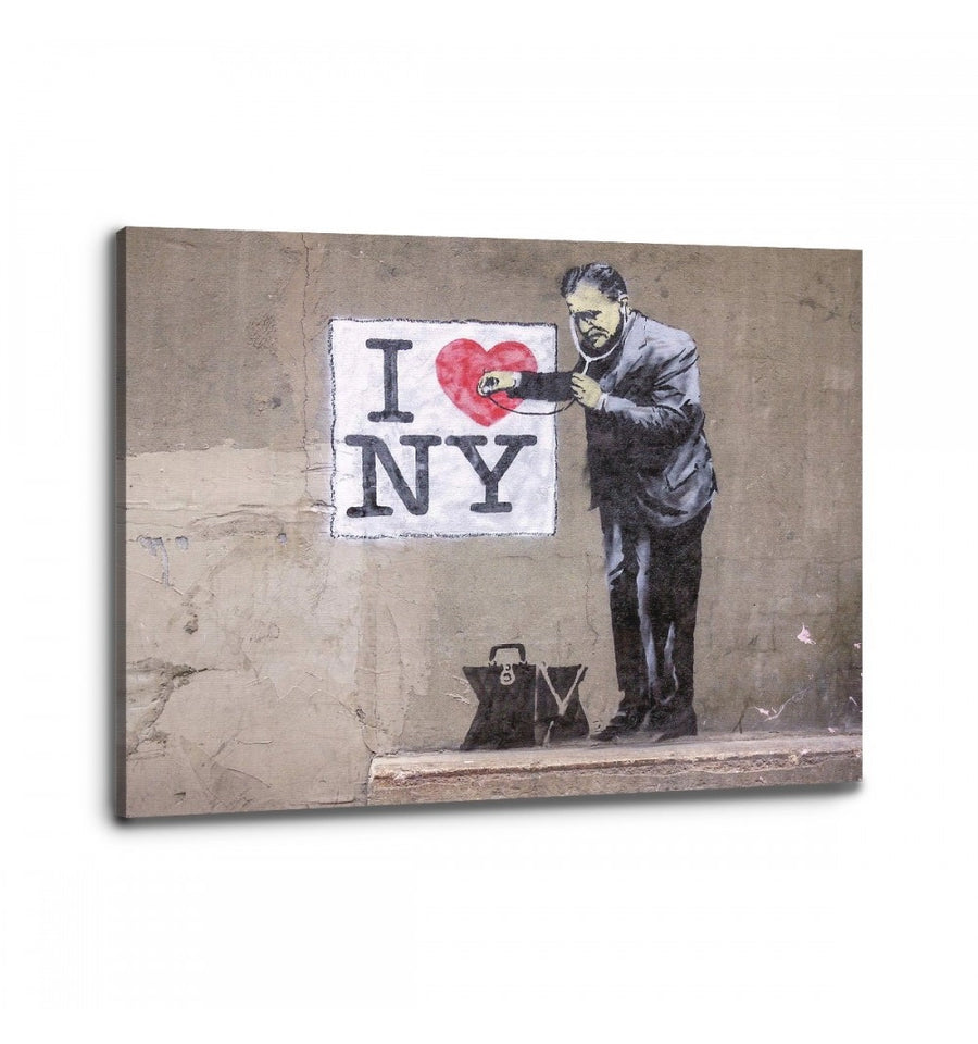 cuadro Banksy I love NY moderno grafiti