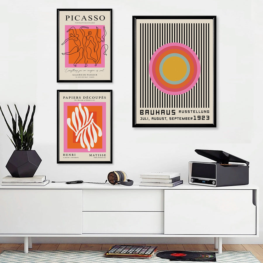 Bauhaus Circle Orange Pink  (1923)