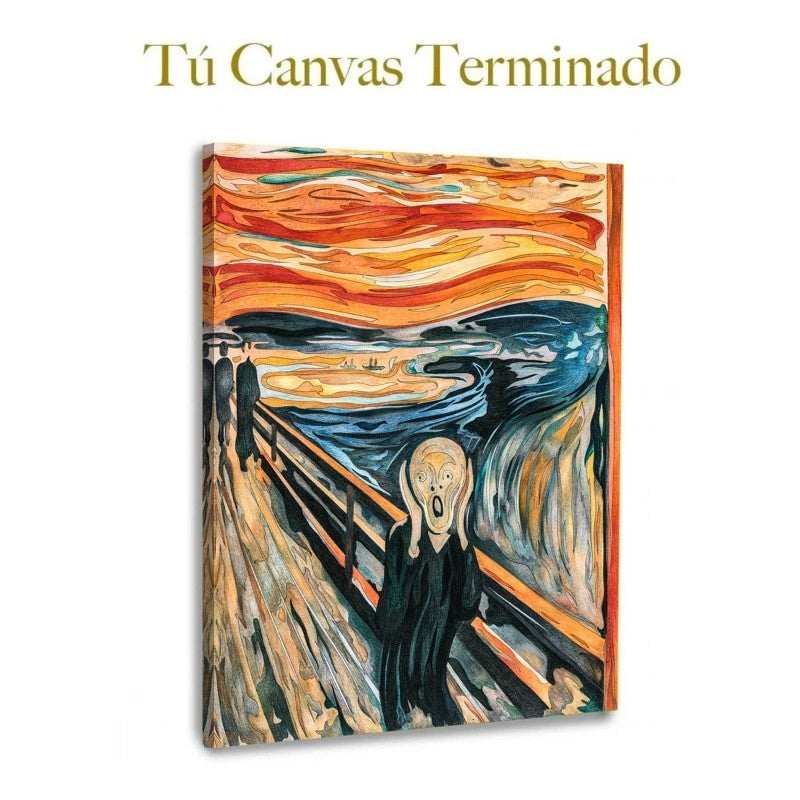 Kit Para Pintar Con Número- El Grito- Edvard Munch