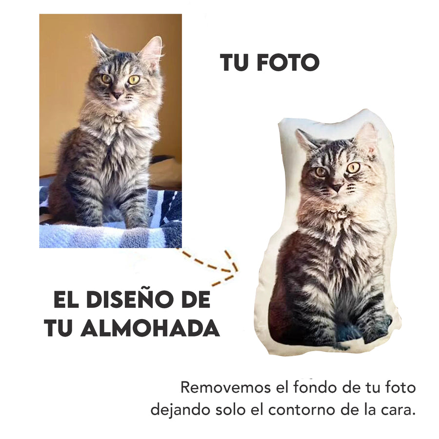 tu foto en cojin personalizado mascota