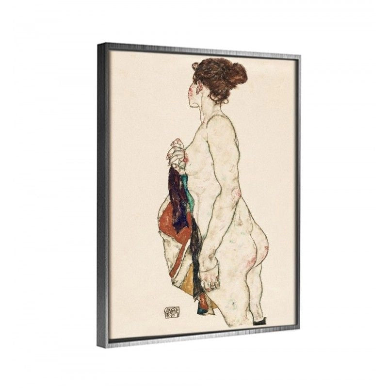 Mujer desnuda de pie- Egon Schiele