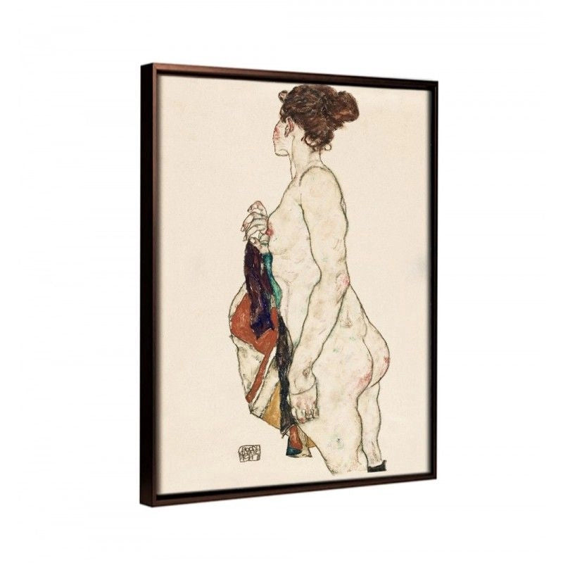 Mujer desnuda de pie- Egon Schiele