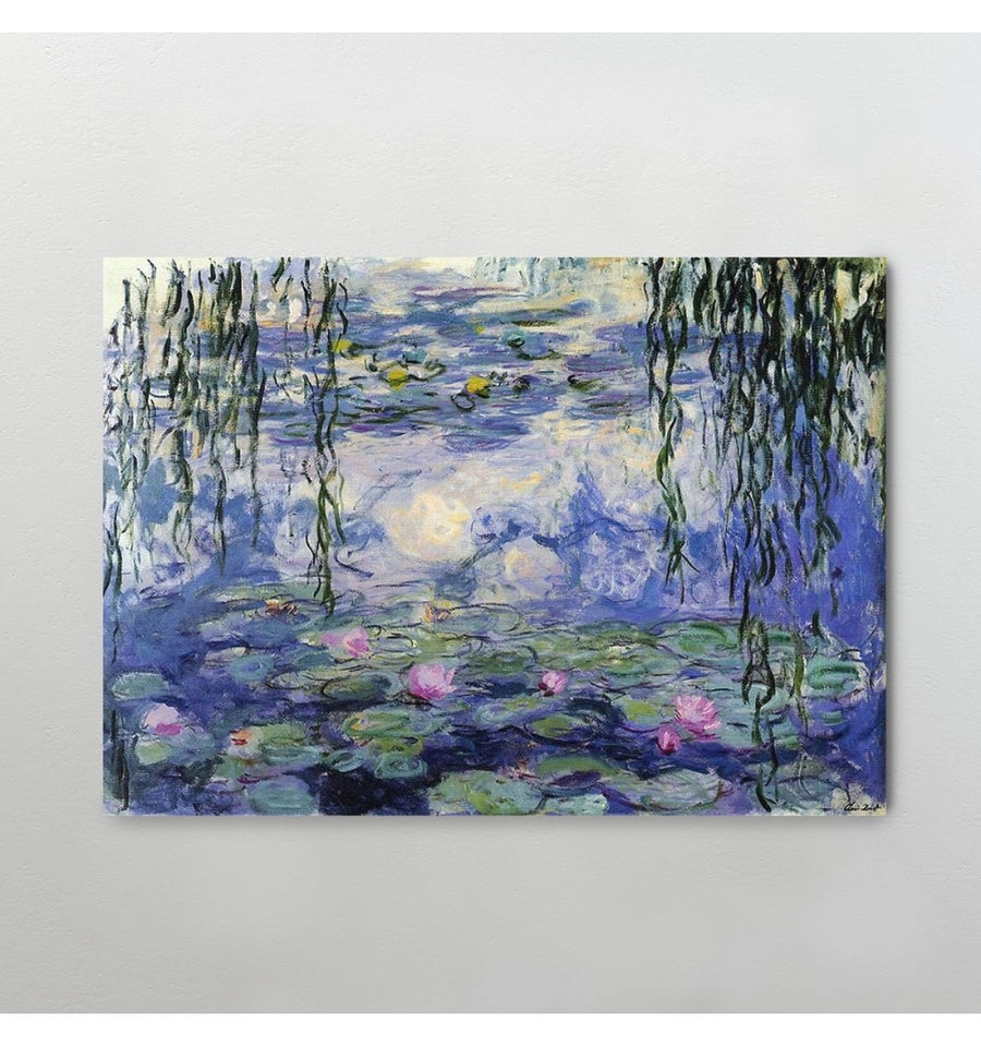 cuadro decorativo nenúfares de claude monet arte famoso