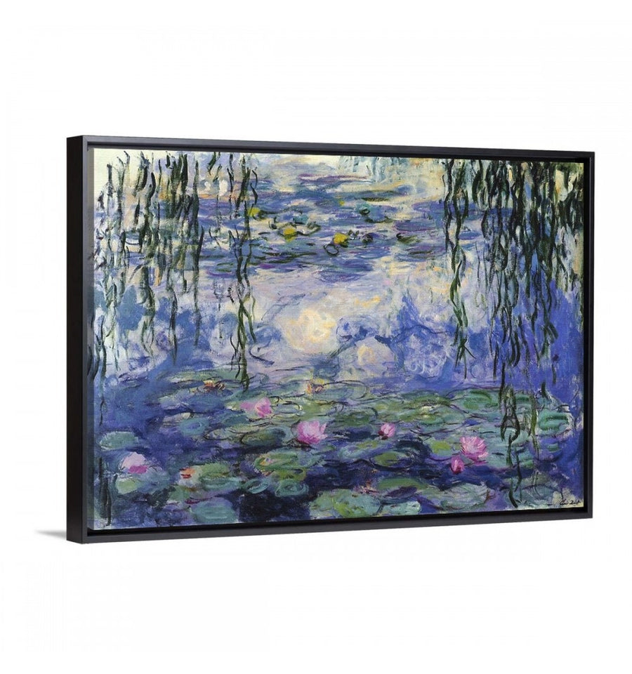 cuadro decorativo enmarcado nenúfares de claude monet