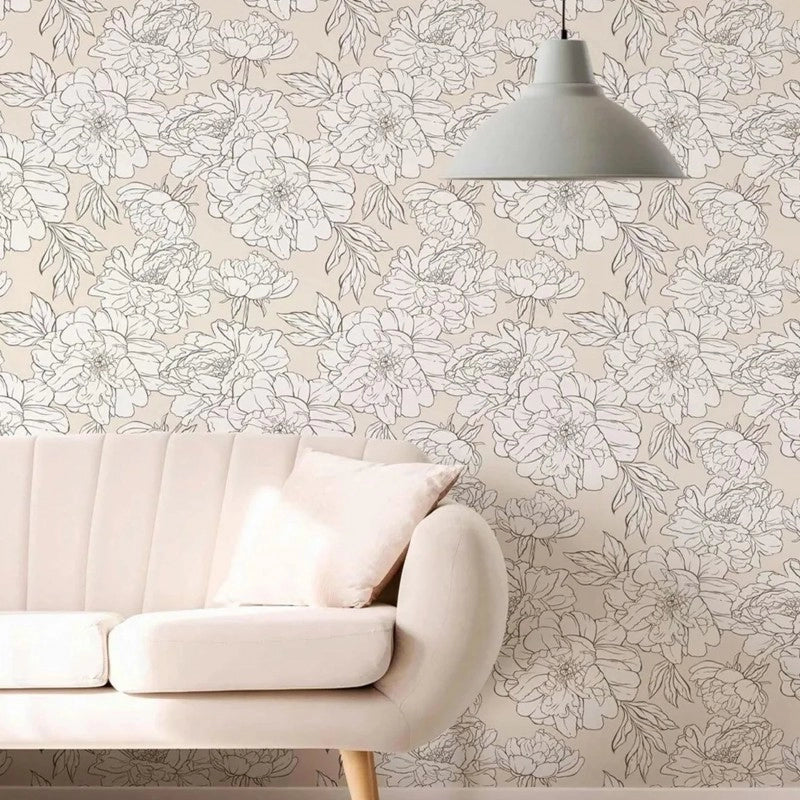 Neutral Peonies Cream – Deco Galería