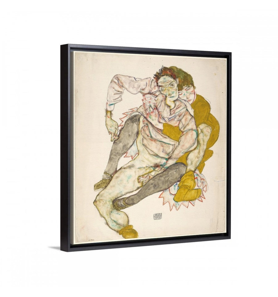 Pareja Sentada - Egon Schiele