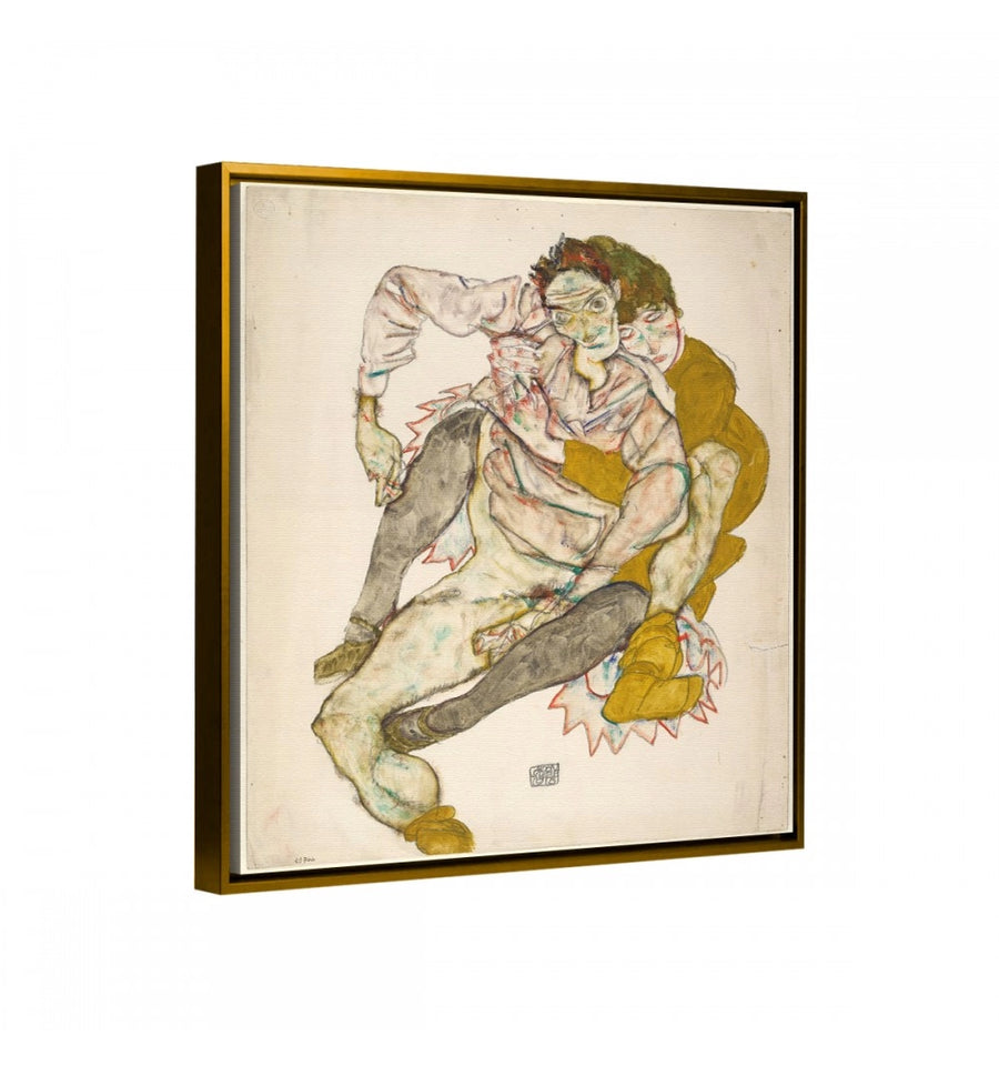 Pareja Sentada - Egon Schiele