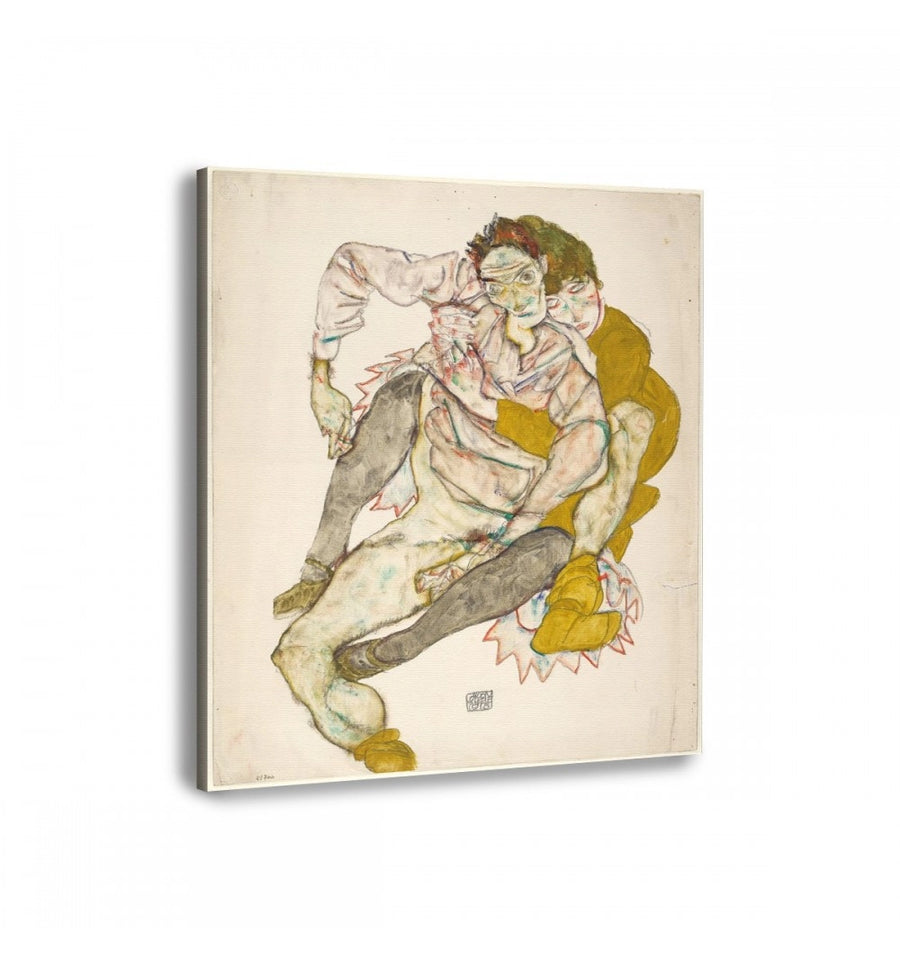 Pareja Sentada - Egon Schiele