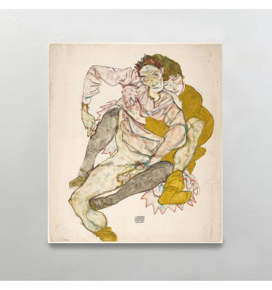 Pareja Sentada - Egon Schiele