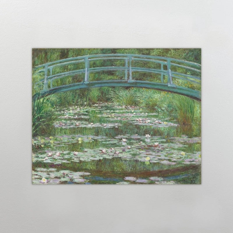 Canvas decorativo puente japones de claude monet moderno