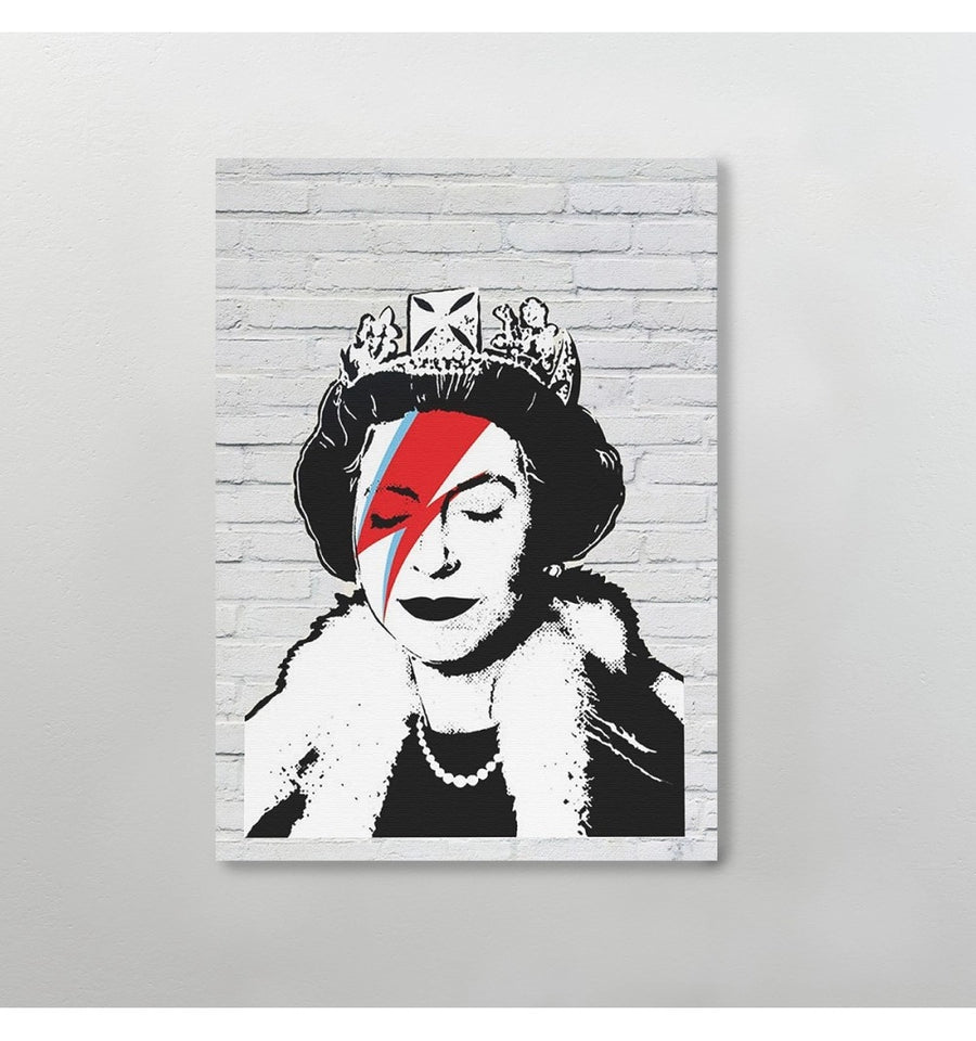 cuadro decorativo reina bowie queen bowie