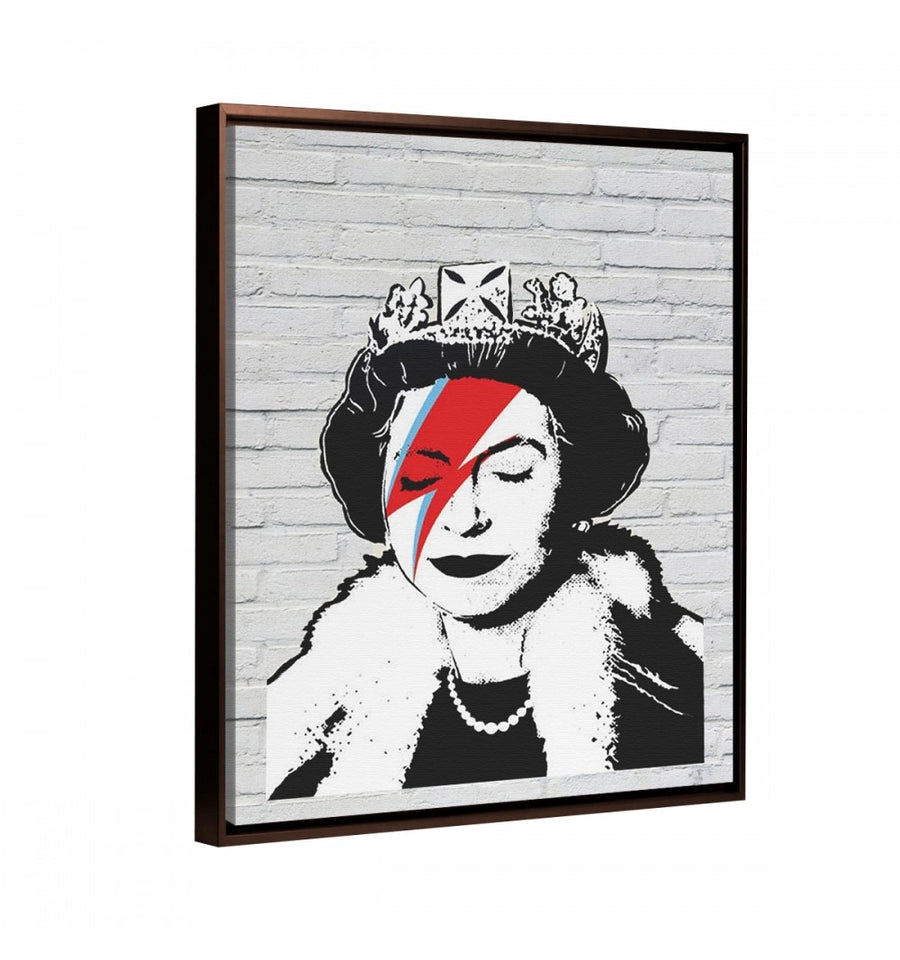 cuadro decorativo queen bowie enmarcado