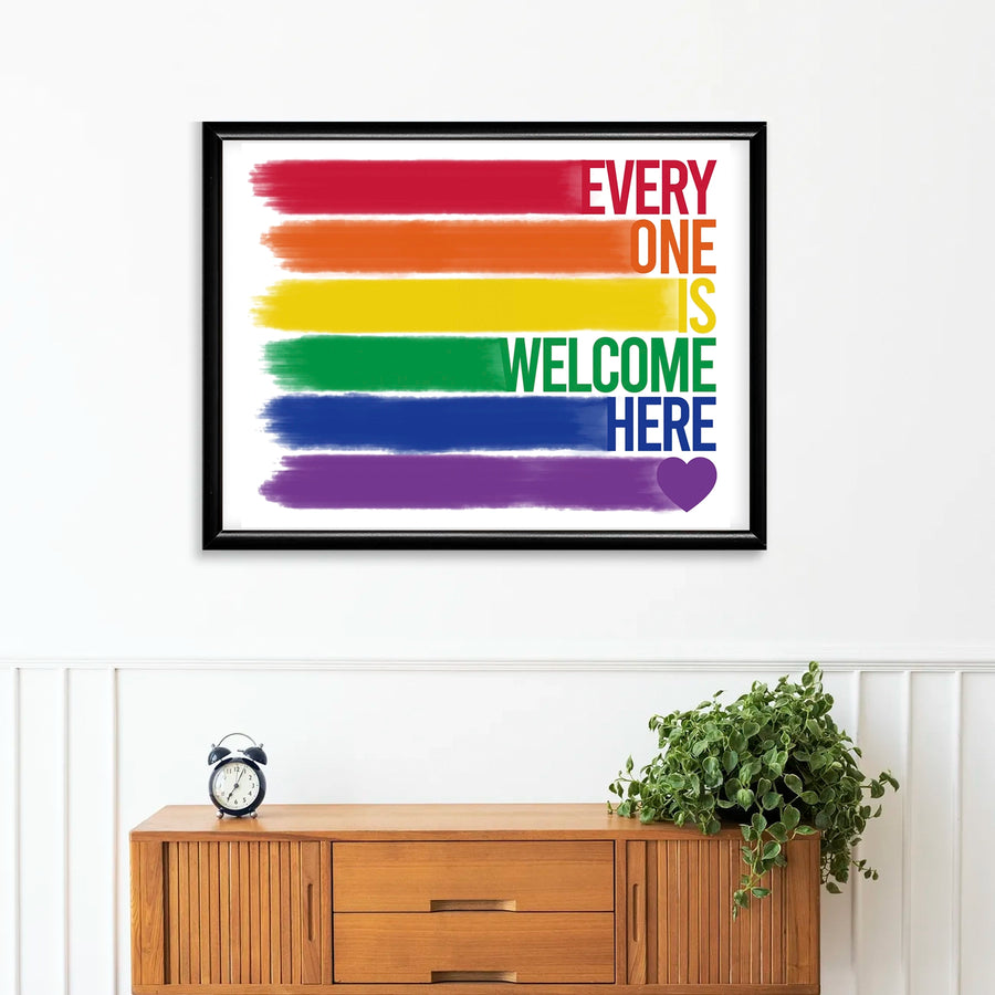 Cuadro LBGTQ+ Welcome Sign