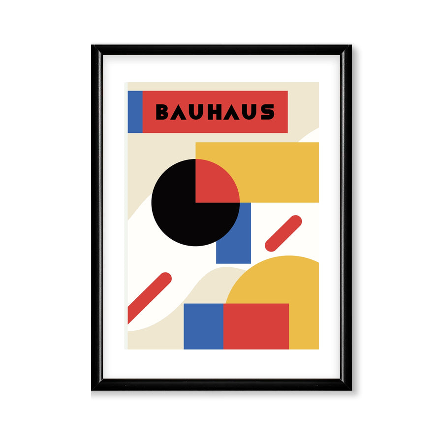 Poster bauhaus enmarcado