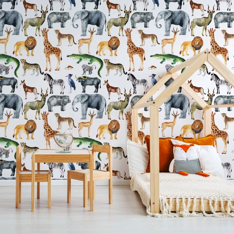 Decoración cuarto infantil de animales vinilos