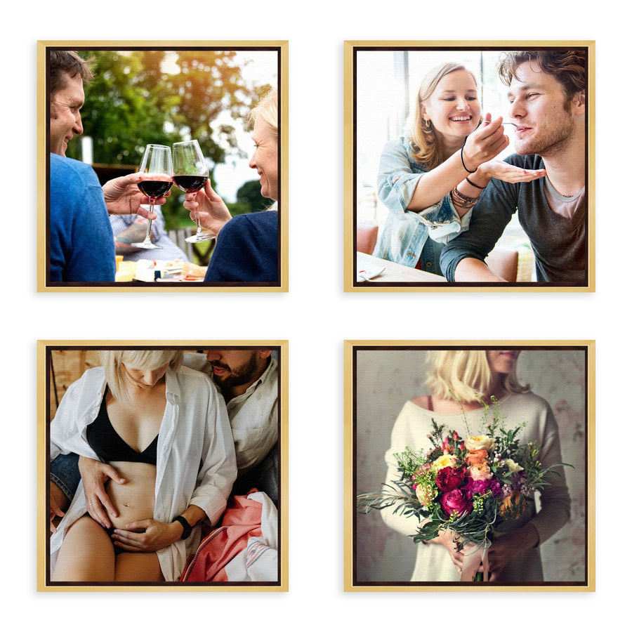 cuadros decorativos con fotos personalizado set moderno enmarcado