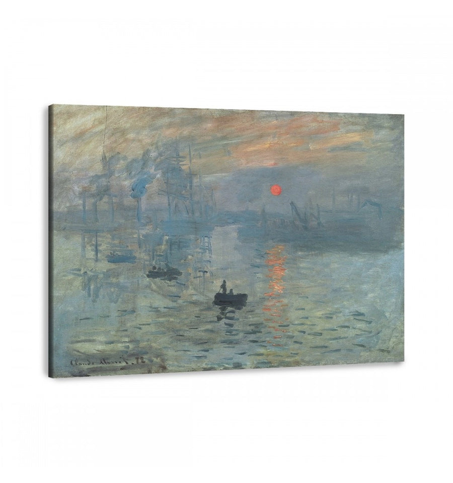 Sol naciente de monet, cuadro decorativo para sala