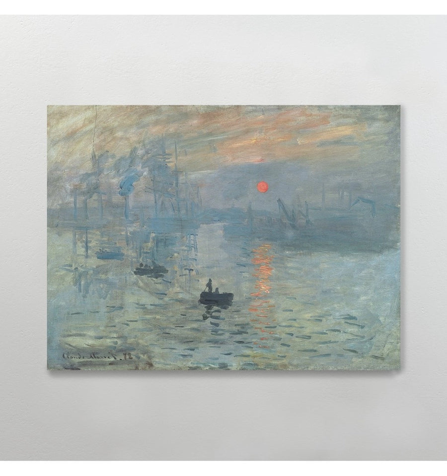 Sol naciente de monet cuadro para oficina, recamara