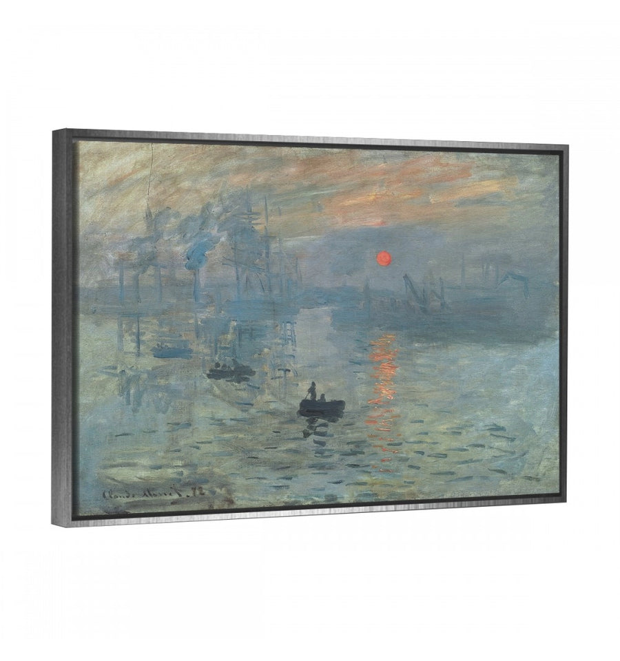 Sol naciente de monet con moldura plata