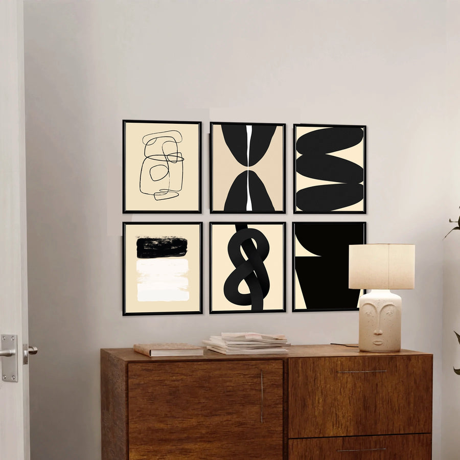 Abstract Modern Art Set de 6