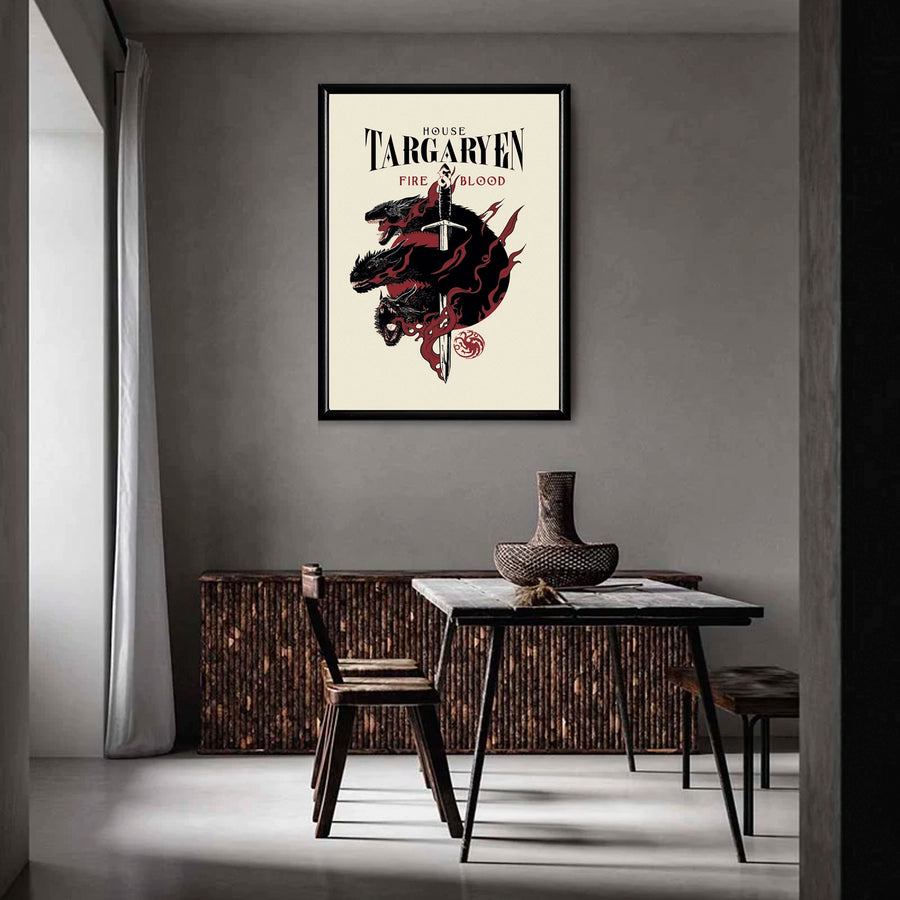 Este cuadro decorativo de House Targaryen