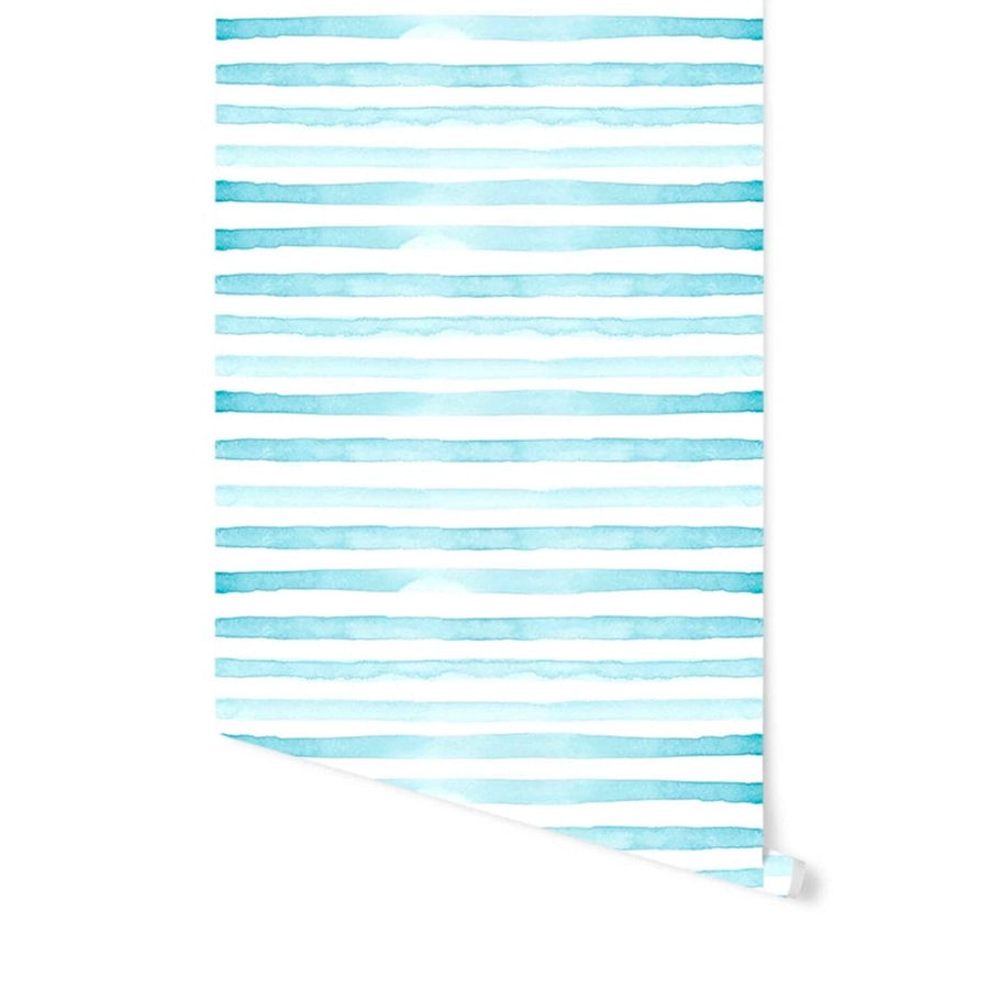 Blue Stripes Watercolor