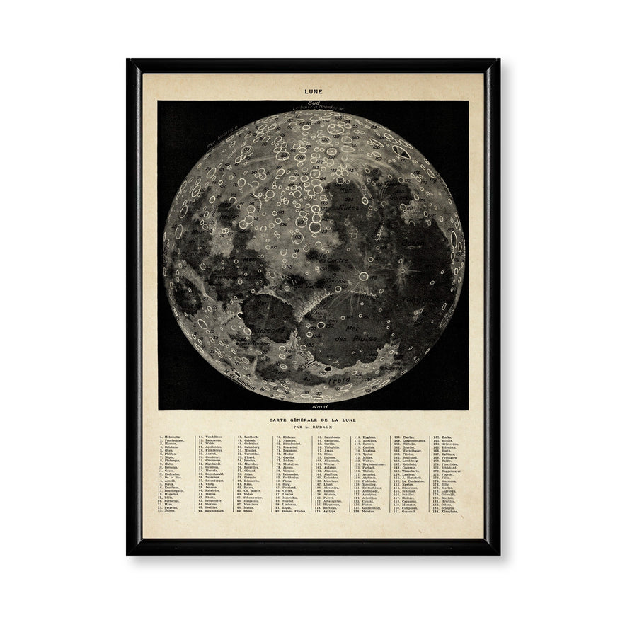 Mapa Lunar Vintage