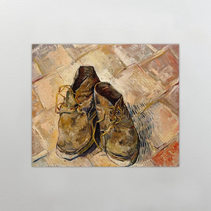 cuadro decorativo zapatos de van gogh cuadro para sala, comedor, oficina, cocina